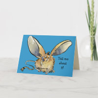 Niedliche Jerboa-Karte für  Langes Ohr - individue