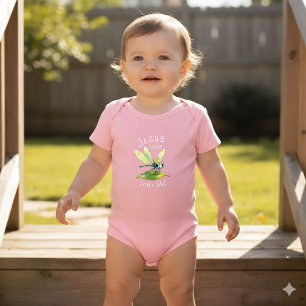 Niedliche Jesus Lieben Kleiner Mich Dragonfly Girl Baby Strampler