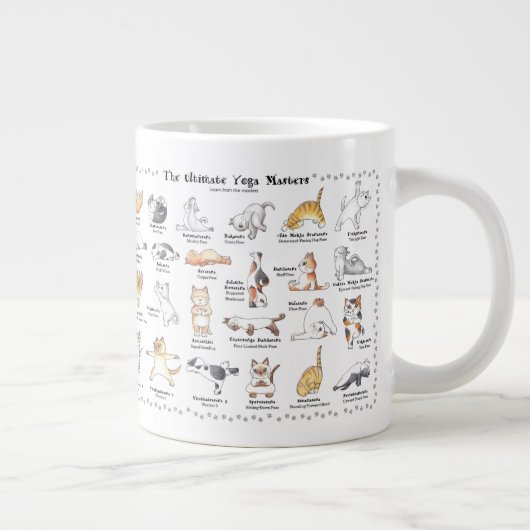 Niedliche Jogi-Cats-Jumbo-Kaffee-Tasse Jumbo-Tasse (Rechts)