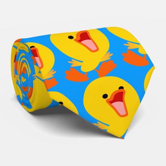 Niedliche Joyous Cartoon Duckling Krawatte (Gerollt)