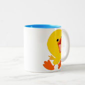 Niedliche Joyous Cartoon Duckling Tasse (VorderseiteRechts)