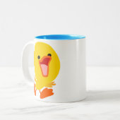 Niedliche Joyous Cartoon Duckling Tasse (Vorderseite Links)
