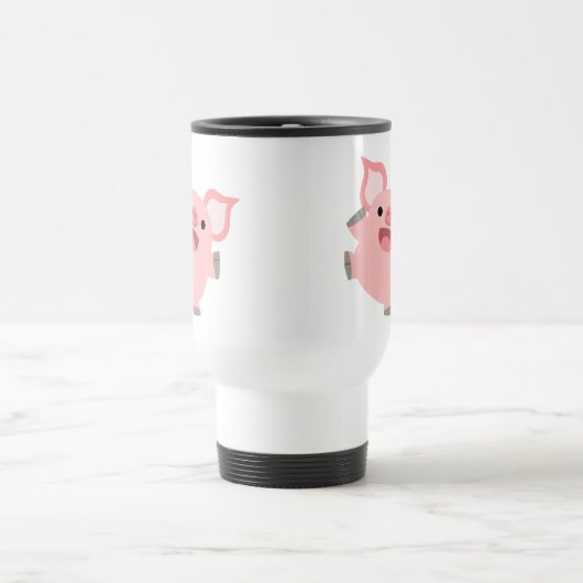 Niedliche Joyous Cartoon Pig Tasse (Mittel)