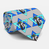 Niedliche jüdische Katzenstars Krawatte (Gerollt)