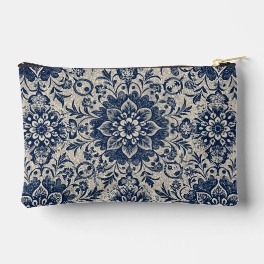 Niedliche Jugendstil-Aquarelltasche Zubehörtasche (Rückseite)