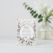 Niedliche Jugendstil-Pastel-Blume Kinderpreiswasch Begleitkarte (Stehend Vorderseite)