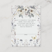 Niedliche Jugendstil-Pastel-Blume Kinderpreiswasch Begleitkarte (Rückseite)