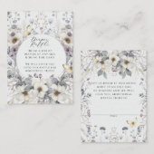 Niedliche Jugendstil-Pastel-Blume Kinderpreiswasch Begleitkarte (Vorne/Hinten)