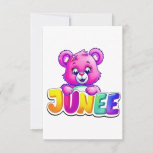 Niedliche Junee Bear Illustration Dankeskarte