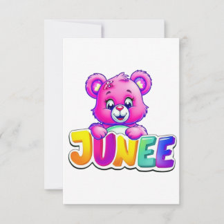 Niedliche Junee Bear Illustration Dankeskarte