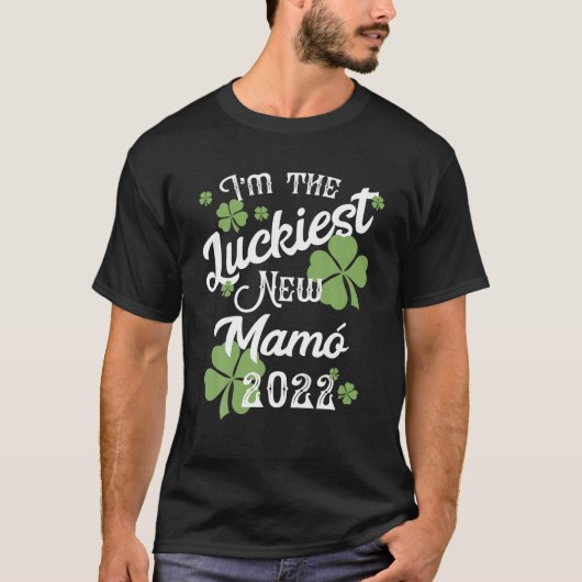 Niedliche Junge Mutter Mamo St Patricks Baby 2022 T-Shirt (Vorderseite)