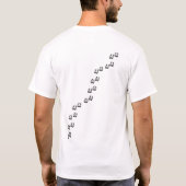 Niedliche Junge Ziege mit Bowtie T-Shirt (Rückseite)