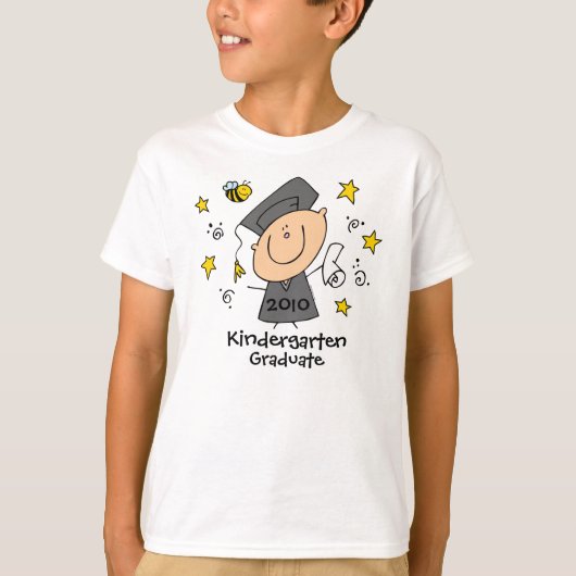 Niedliche Jungen-Absolvent-Gewohnheit T-Shirt (Vorderseite)