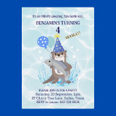 Niedliche Jungen Blaues Wasser Meer Otter Geburtst Einladung