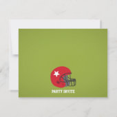 Niedliche Jungen-Fußball-Geburtstags-Party Einladung (Rückseite)