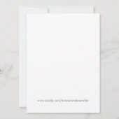 Niedliche Junggeselinnen-Abschieds-Zeit Einladung (Rückseite)