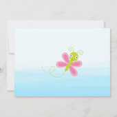 Niedliche Jungle Animal Ark Baby Dusche Einladung (Rückseite)