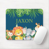 Niedliche Jungle Animals African Safari Grüne Löwe Mousepad (Mit Mouse)