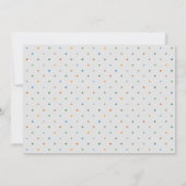 Niedliche Jungle Animals Baby Boy Blue Foto Birth Ankündigung (Rückseite)