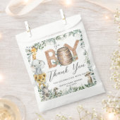 Niedliche Jungle Animals Grüne Kinderdusche Geschenktütchen (Ausgeschnitten)