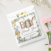 Niedliche Jungle Animals Grüne Kinderdusche Geschenktütchen (Versiegelt)