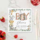 Niedliche Jungle Animals Grüne Kinderdusche Serviette (Beispiel)