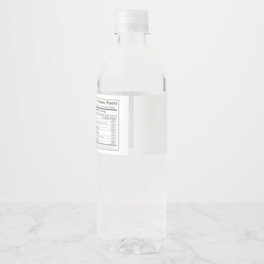 Niedliche Jungle Animals Grüne Kinderdusche Wasserflaschenetikett (Rückseite)