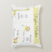 Niedliche Jungle Animals Kinderankündigung Pillow Dekokissen (Vorderseite(Vertikal))