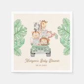 Niedliche Jungle Animals Kinderdusche Serviette (Vorderseite)