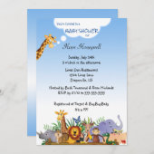 Niedliche Jungle Babys Dusche oder Einladung zum G (Vorne/Hinten)