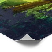 Niedliche Jungle Cat Illustration Poster (Ecke)