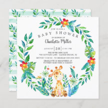 Niedliche Jungle Giraffe Kinderdusche