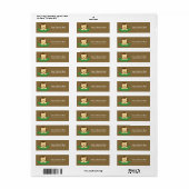 Niedliche Jungle Lion Safari Babydusche Adressetik (Vorne)