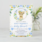 Niedliche Jungle-Löwendusche Einladung (Stehend Vorderseite)