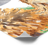 Niedliche Jungle Safari 1. Geburtstag Party Begrüß Poster (Ecke)