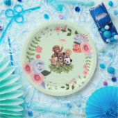 Niedliche Jungle Safari Animals Kinderdusche Pappteller (Party)