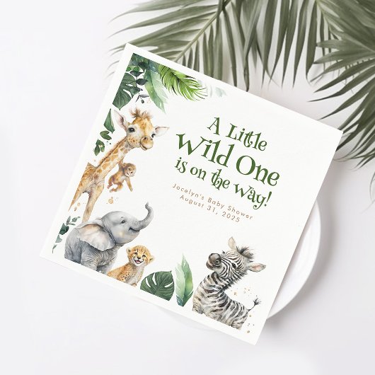 Niedliche Jungle Safari Animals Kinderdusche Serviette