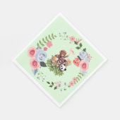 Niedliche Jungle Safari Animals Kinderdusche Serviette (Ecke)