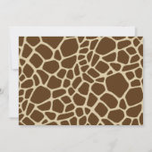 Niedliche Jungle Safari Baby Dusche Einladungen (Rückseite)