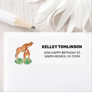 Niedliche Jungle Safari Giraffe Geburtstagsfeier R