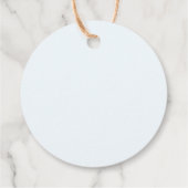 Niedliche Jungle Safari Giraffe Kinderdusche Danke Geschenkanhänger (Rückseite)