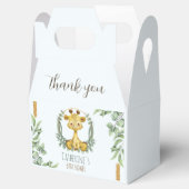 Niedliche Jungle Safari Giraffe Kinderdusche Danke Geschenkschachtel (Geöffnet)