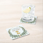 Niedliche Jungle Safari Giraffe Kinderdusche Rechteckiger Pappuntersetzer (Vor Ort)