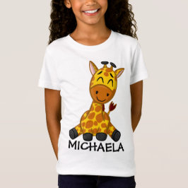 Niedliche Jungle Safari Giraffe Tierkids T-Shirt