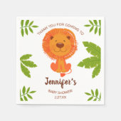 Niedliche Jungle Safari Löwe Kinderdusche Serviette (Vorderseite)