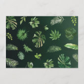 Niedliche Jungle Safari Tiere Grünbücher für Kinde Begleitkarte (Rückseite)