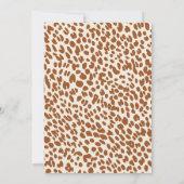 Niedliche Jungle Safari Tiere Kinderdusche Einladung (Rückseite)