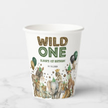 Niedliche Jungle Safari Tiere Wildtiere 1. Geburts