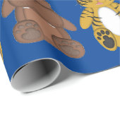 NIEDLICHE JUNGLE TIERE IN WEIHNACHTSMANNMÜTZEN - W GESCHENKPAPIER (Rolleneckpunkt)