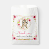 Niedliche Jungle Tiger Blumendusche Geschenktütchen (Vorderseite)